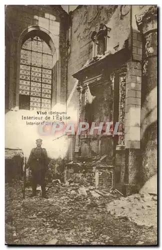Cartes postales Vise Interieur de l Eglise Militaria
