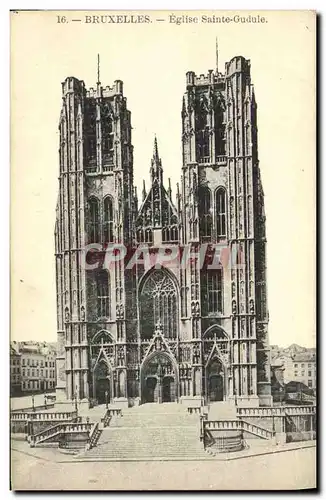 Cartes postales Bruxelles Eglise Sainte Gudule