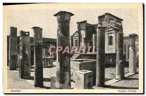 Cartes postales Pompei tempio d Iside