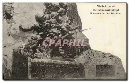 Cartes postales Vieil Armand Monument du 152eme regiment Militaria