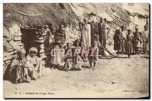 Cartes postales Enfants du Village Negre