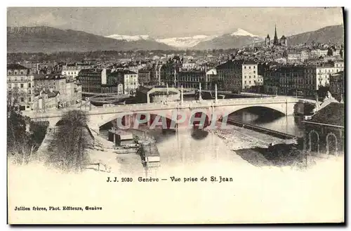 Cartes postales Geneve Vue Prise de St Jean