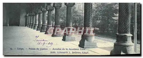 Cartes postales Liege Palais de Justice Arcades de la Deuxieme Cour