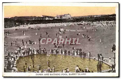 Cartes postales Sands And Bathing Pool Barry Island