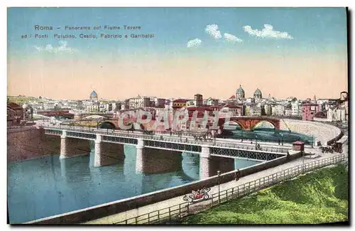 Cartes postales Roma Panorama col Fiume Tevere