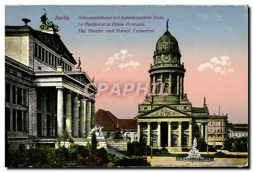 Cartes postales Berlin Schauspleihaus mit Franzosischem Dom