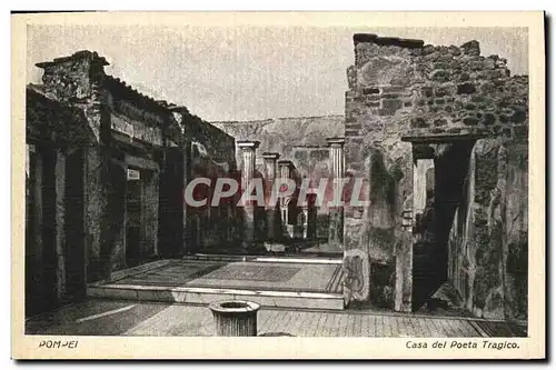 Ansichtskarte AK Pompei Casa del Poeta Tragico