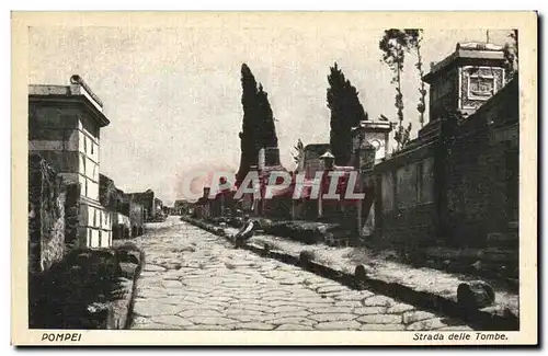 Ansichtskarte AK Pompei Strade delle Tombe