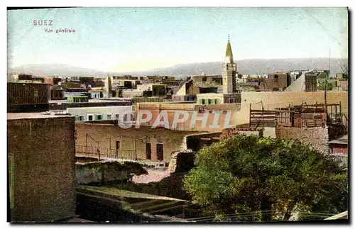 Cartes postales Suez Vue Generale Egypte