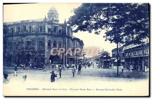 Cartes postales Colombo National Bank of India Princes Street East Sri Lanka