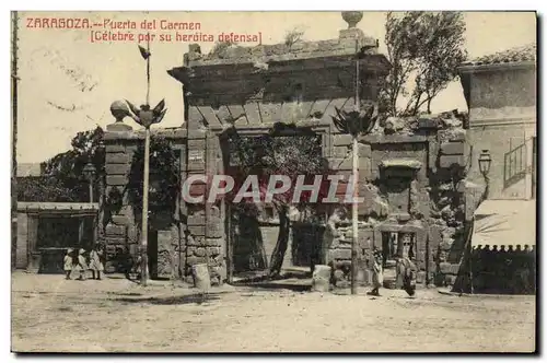 Cartes postales Zarragoza Puerta del Carmen