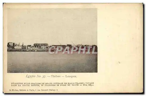 Cartes postales Egypte Thebes Louqsor