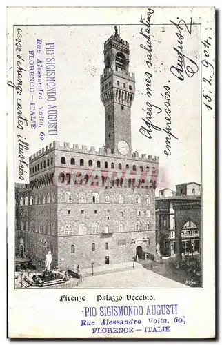 Ansichtskarte AK Firenze Palazzo Veccbio