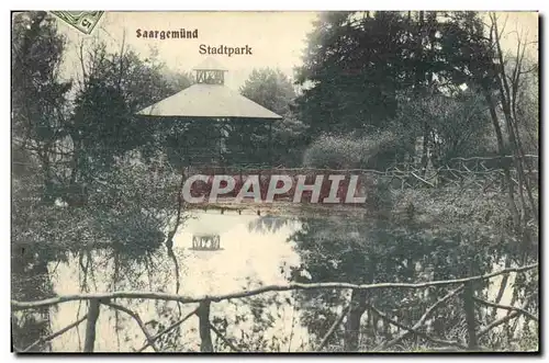 Cartes postales Saargemund Stadtpark