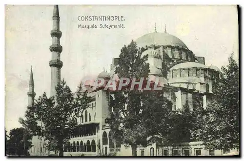 Ansichtskarte AK Constantinople Mosquee Suleymanie Turquie