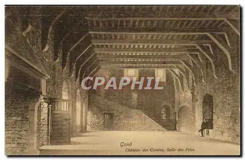 Cartes postales Gand Chateau des Comtes Salle des Fetes