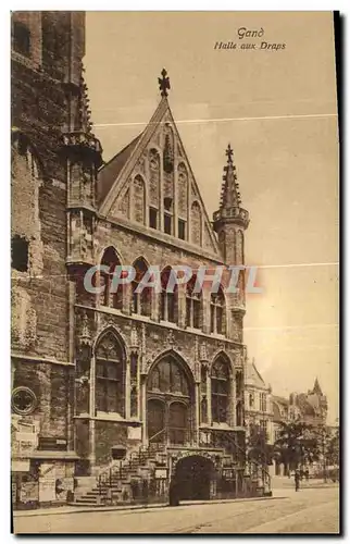 Cartes postales Gand Halle Aux Draps