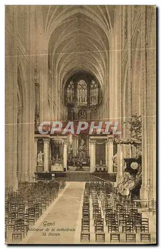 Ansichtskarte AK Gand Interieur de la Cathedrale St Bavon