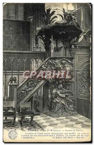 Cartes postales Furnes Eglise Ste Walburge Chaire de verite