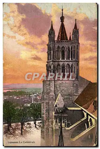 Cartes postales Lausanne la cathedrale