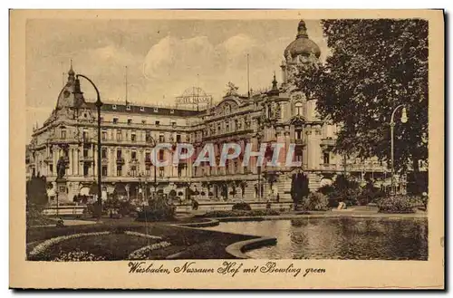 Cartes postales Wiesbaden Nassauer Hof mit Bowling green