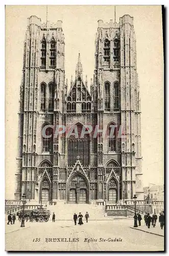 Cartes postales Bruxelles Eglise Ste Gudule