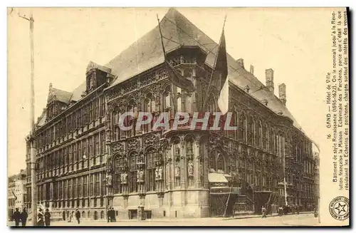 Cartes postales Gand Hotel de ville