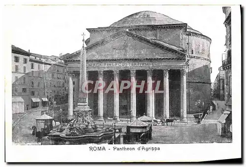 Ansichtskarte AK Roma Pantheon d Angrippa