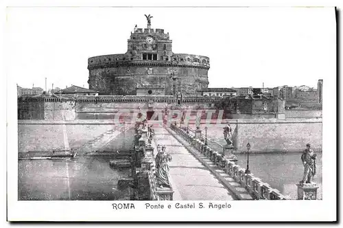 Cartes postales Roma Ponte e Castel s Angelo