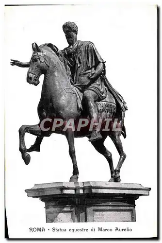 Ansichtskarte AK Roma Statua equestre di Marco Aurelio