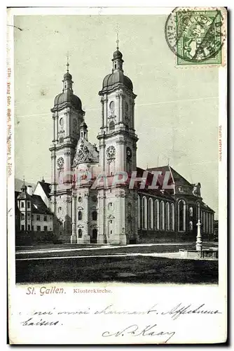 Cartes postales St Gallen Klosterkirche