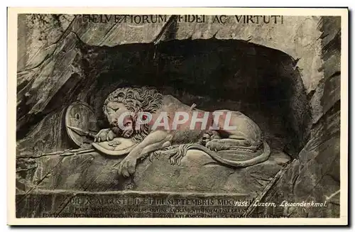 Cartes postales Luzern Lowendenkmal Lion