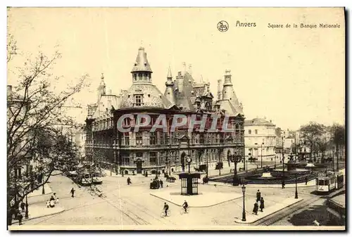 Cartes postales Anvers Square de la Banque nationale