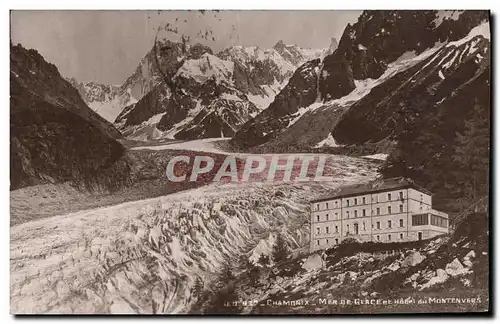 Cartes postales Chamonix Mer de glace et hotel du Montenvers