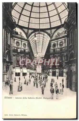 Cartes postales Milano Interno della Galleria