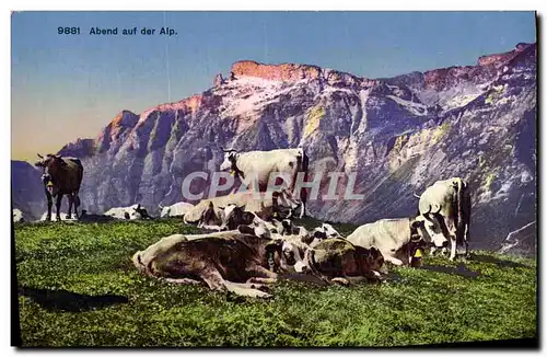 Cartes postales Abend auf der Alp Vaches