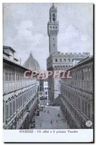 Cartes postales Firenze Gli Uffizi e il Palazzo Vecchio