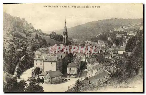 Cartes postales Plombieres les Bains Vue Generale Prise du Nord