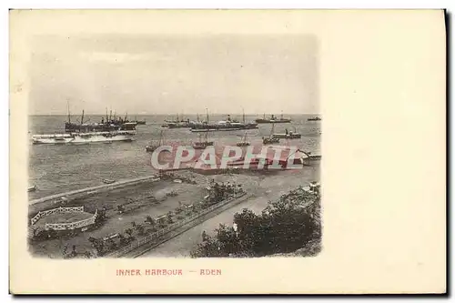 Cartes postales Inner Harbour Aden Bateaux