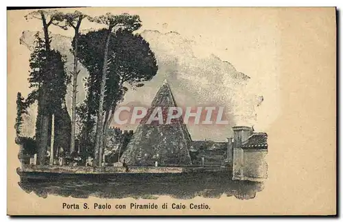 Cartes postales Porta S Paolo Con Piramide di Caio Cestio