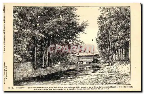 Cartes postales Surgeres Pres des Marronniers Cote Est Vue Prise en 1901 Tannerie Morelle