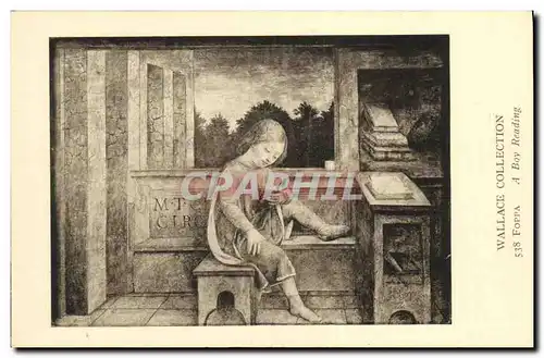 Cartes postales Wallace Collection Foppa A boy reading