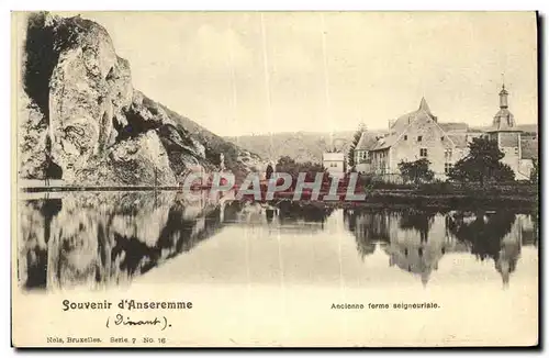 VINTAGE POSTCARD To remember D Anseremme Old firm seigneuriale