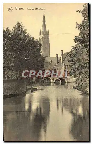 Cartes postales Bruges Pont du Beguinage