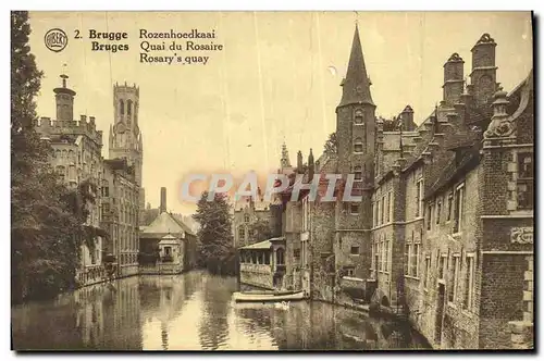 Cartes postales Bruges Quai du Rosaire
