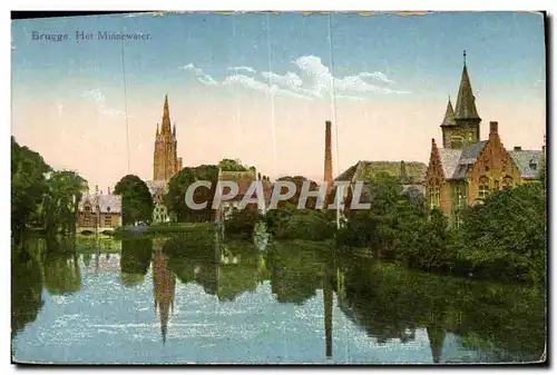 Cartes postales Bruges Het Minnewater