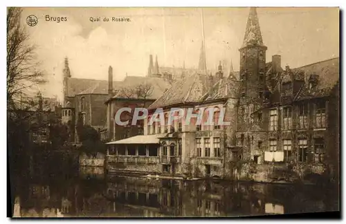 Cartes postales Bruges Quai du Rosaire