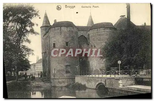 Cartes postales Bruges Gentsche Poort