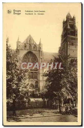 Cartes postales Bruges Cathedrale Saint Sauveur