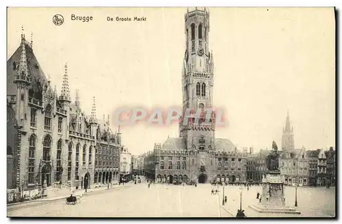 Cartes postales Bruges De Groote Markt